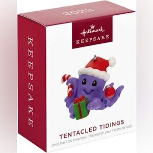 NEW IN BOX 2023 Hallmark Keepsake Octopus Mini Ornament, Tentacled Tidings
